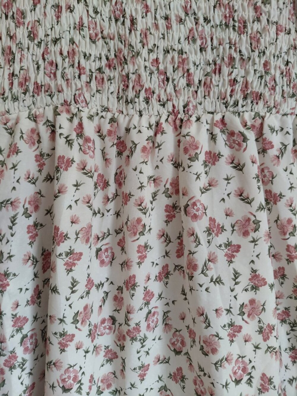 White Floral Long Sleeves Maxi Dress - Picture 5 of 7